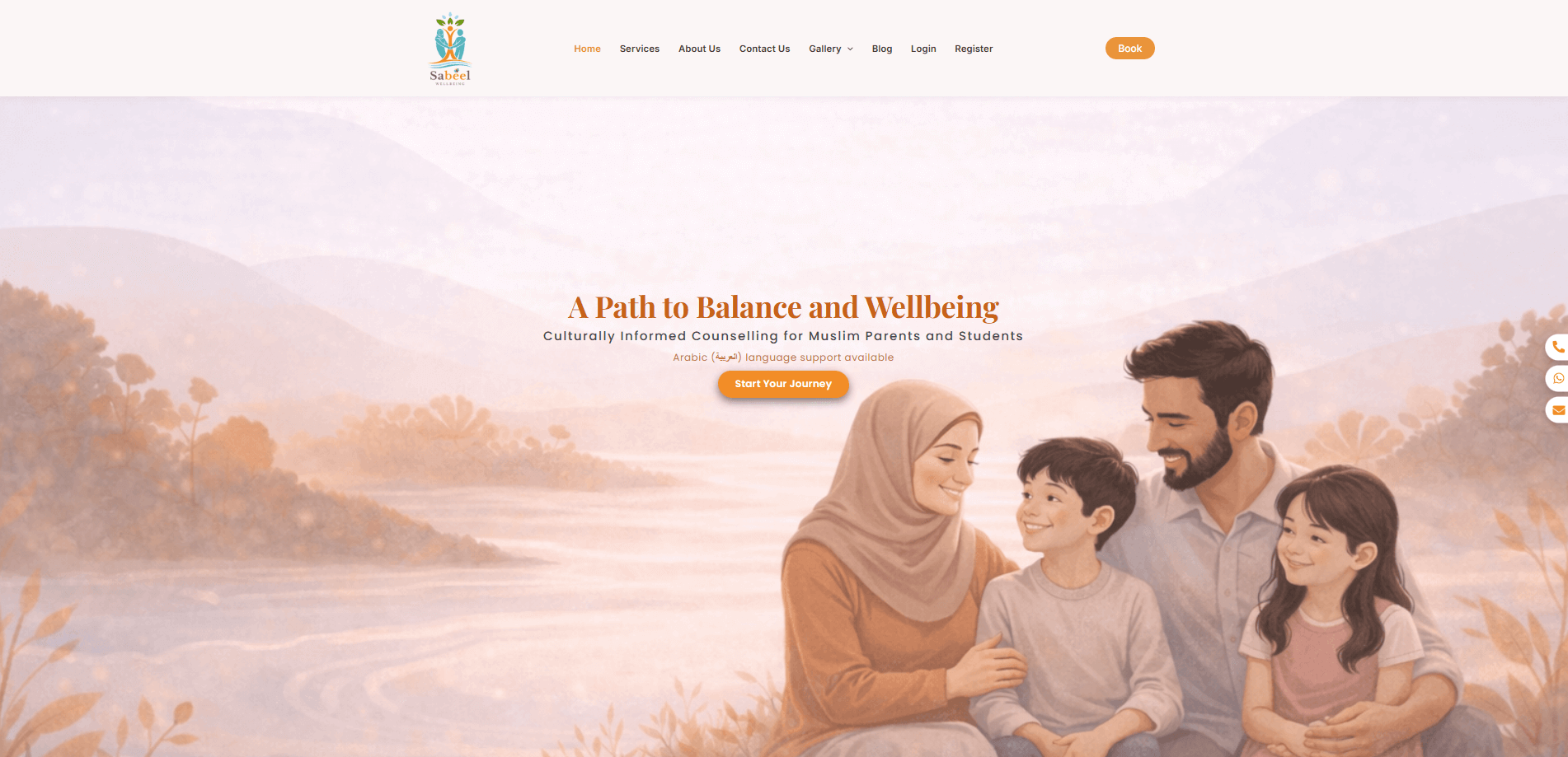Sabeel Wellbeing – Brand, Website, Portal, Booking & Payments